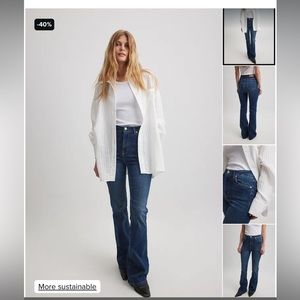 NAKD flared high waisted stretch jeans